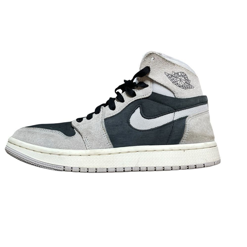 NIKE Air Jordan 1 High Zoom Comfort Black Gray Iron Ore Size 7
